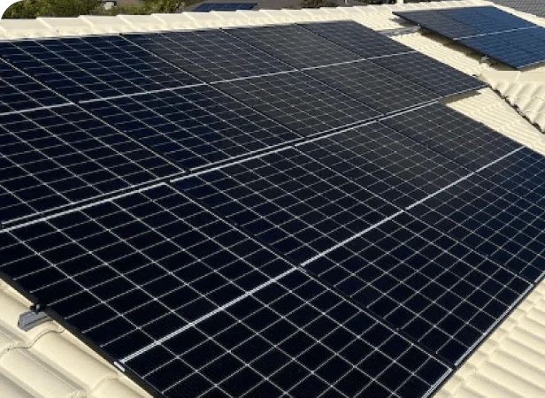 solar panels installed on australain home roof